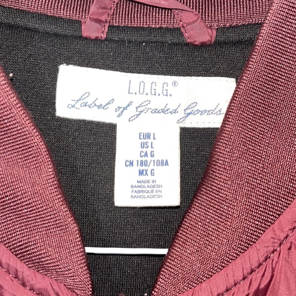 Magenta Bomber Jacket Size Large - Picture 2 of 3